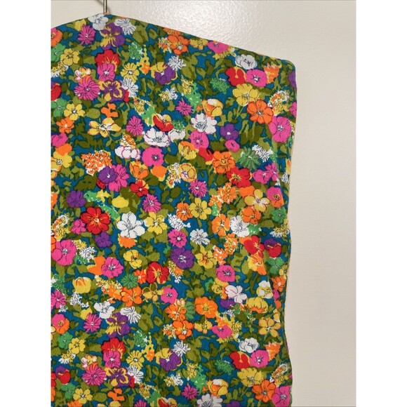 VTG Mod Brightly Colored Floral Travel Hanging Toiletry Bag Makeup Organizer 70s - Picture 3 of 10